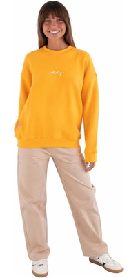 2026 Hurley Womens Script Only Crew WFTEU00016 - Orange