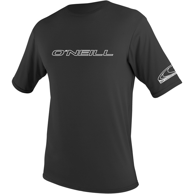 2025 O'Neill Mens Basic Skins Short Sleeve Sun Shirt 3402 - Black