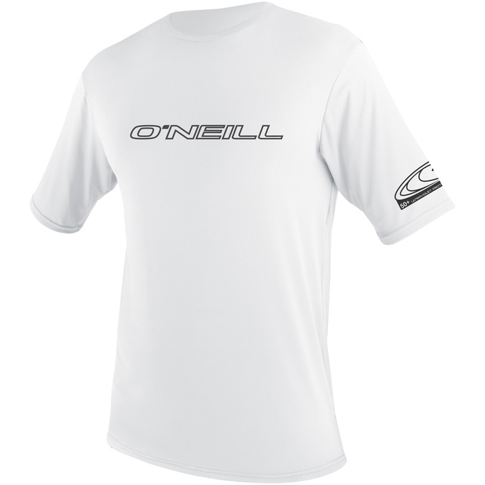 2025 O'Neill Mens Basic Skins Short Sleeve Sun Shirt 3402 - White