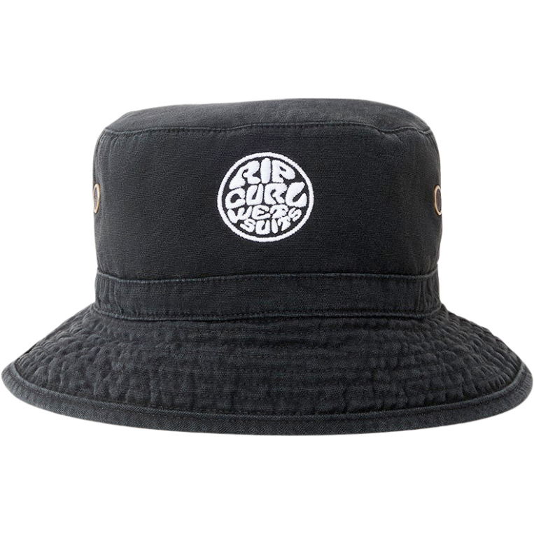 2026 Rip Curl Wetty Icon Bucket Hat 1G9MHE - Black - Accessories - Hats ...