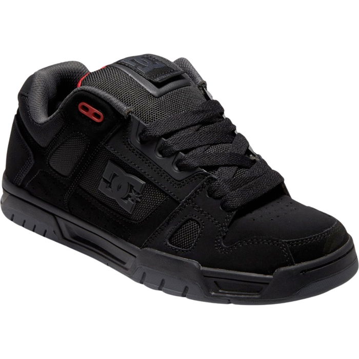 2026 DC Shoes Stag Trainers 320188 - Black / Grey / Red - Footwear ...