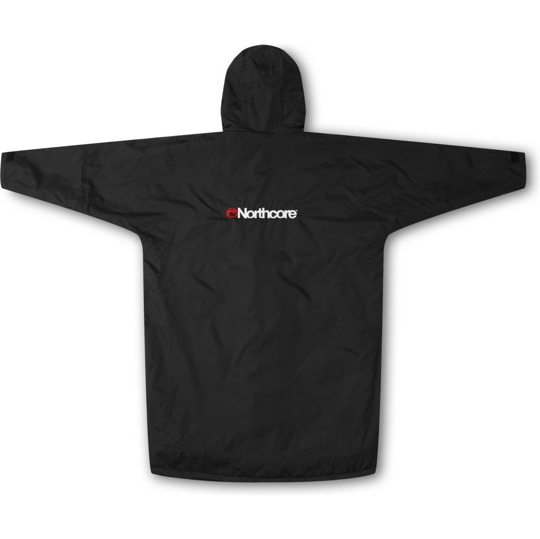 2026 Northcore Beach Basha Sport Long Sleeve Changing Robe / Poncho NOCO24N - Black