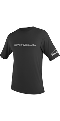 2025 ONeill Mens Basic Skins Short Sleeve Sun Shirt 3402 - Black
