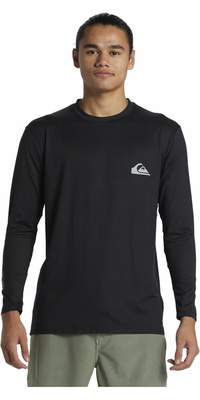 2025 Quiksilver Mens Everyday UV50 Long Sleeve Surf T-Shirt AQYWR03136 - Black