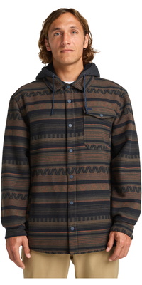 2025 Billabong Mens Furnace Bonded Flannel Shirt EBYWT03005 - Black