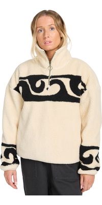 2025 Billabong Womens Dont You Half Zip Pullover EBJPF00119 - Whitecap