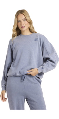 2025 Billabong Womens Saltwashed Kendal Sweatshirt 24B464501 - Stone Blue