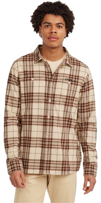 2025 ONeill Mens Must-Have Flannel Shirt 2650049 - Beige Flannel Check