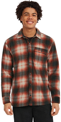 2025 ONeill Mens ORiginals Superfleece Shirt 2350137 - Bonfire Check