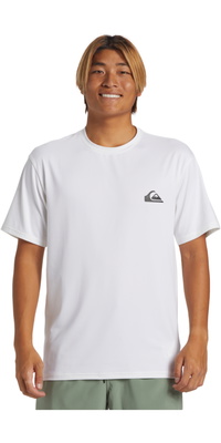 2025 Quiksilver Mens Everyday Surf Short Sleeve UPF T-Shirt AQYWR03135 - White
