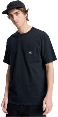 2026 Quiksilver Mens Salt Water Pocket Short Sleeve Tee EQYZT08205 - Black