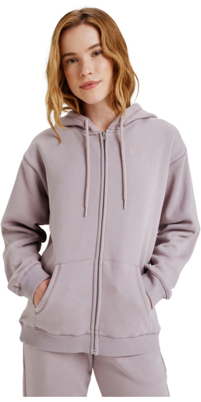 Roxy Womens Surf Stoked Zipped Brushed Hoodie
