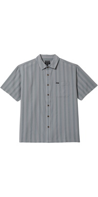 2026 Brixton Mens Cru Striped Dobby Shirt 22908 - Trooper