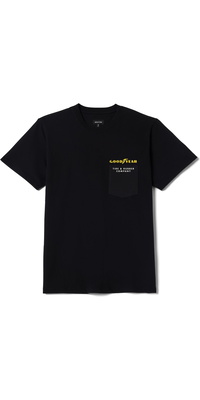 2026 Brixton Mens Goodyear Service Pocket Tee 17516 - Black