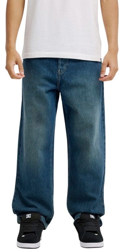 DC Shoes Mens Worker Baggy Denim Double That Denim Trousers