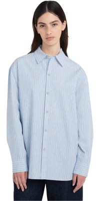 2026 Element Womens Classic Boyfriend Shirt ELJWT00117 - Classic Stripes Blue