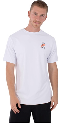 2026 Hurley Mens Regular Flamengue Short Sleeve Rash Vest MLEU00007 - White