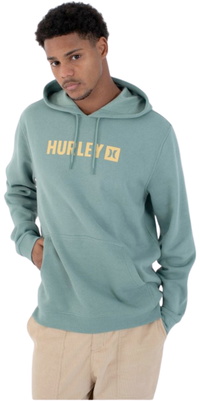 2026 Hurley Mens The Box Fleece Hoodie MFT0011580 - Cilantro