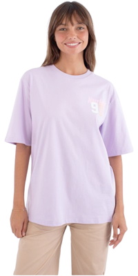 2026 Hurley Womens Beginning Of An Era Oversized Tee WTSEU00024 - Purple