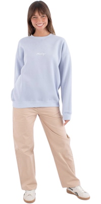 2026 Hurley Womens Script Only Crew WFTEU00016 - Blue