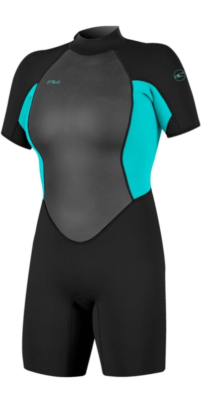 O'Neill Womens Reactor-2 2mm Back Zip Short Sleeve Springsuit Wetsuit