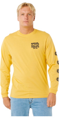2026 Rip Curl Mens Pacific Rinse Tee 0Y6MTE - Ochre