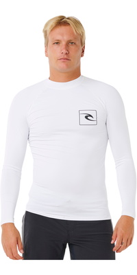 2026 Rip Curl Mens Streamline UPF Long Sleeve Rash Vest 171MRV - White