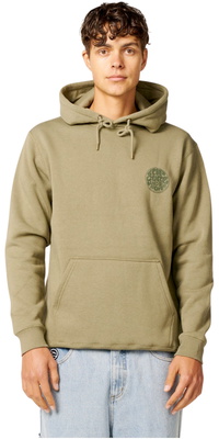 2026 Rip Curl Mens Wettie Icon Hoodie CFEGM9 - Surplus Green