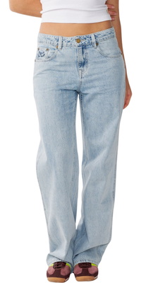 2026 Rip Curl Womens Aggie Relaxed Jeans 04MWPA - Vintage Blue