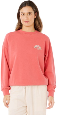 2026 Rip Curl Womens Bells Heritage Crew 0B9WFL - Deep Red