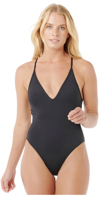 2026 Rip Curl Womens Classic Surf One Piece Swimsuit 0SQWSW - Black