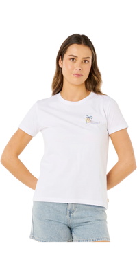 2026 Rip Curl Womens Tide Line Standard Tee 0MPWTE - Optical White