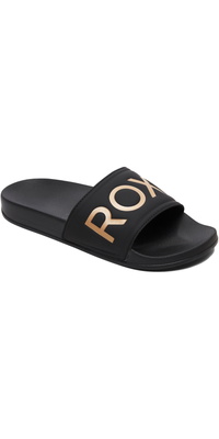 2026 Roxy Womens Slippy II Slider Sandal ARJL100679 - Black / Gold