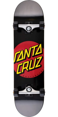 2026 Santa Cruz Classic Dot Full Complete Skateboard SCR-COM-0278 - Black