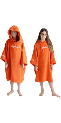 2026 Dryrobe Junior Organic Towel Change Robe ORGANICJTCROR - Orange