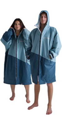2026 Dryrobe Advance Long Sleeve Changing Robe DALSV3 - Blue / Light grey
