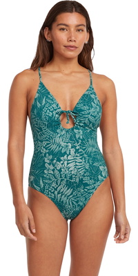 2026 ONeill Womens Jaida Swimsuit 1800394  - Green Island Sky