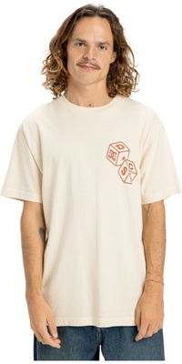 2026 DC Shoes High Rollin Tee EDYZT04367 - Oatmeal