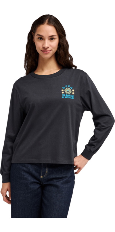 RVCA Womens Iris Easy Long Sleeve T-Shirt