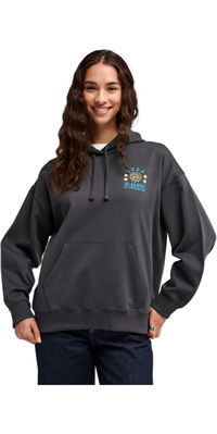 2026 RVCA Womens Iris Hoodie EVJSF00118 - Washed Black