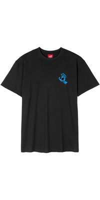 2026 Santa Cruz Mens Screaming Hand Chest T-shirt SCA-TEE-13927 - Black
