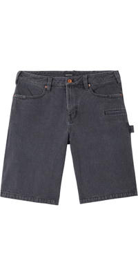 2026 Brixton Mens Builders Carpenter Baggy Short 30050 - Washed Black Denim