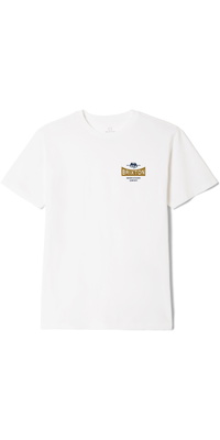 2026 Brixton Mens Pinnacle T-Shirt 17564-WHITE - White