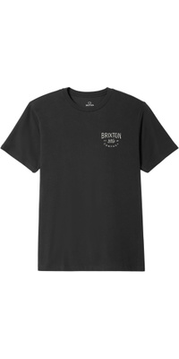 2026 Brixton Mens Fremont T-Shirt 17561-VIBLK - Vintage Black