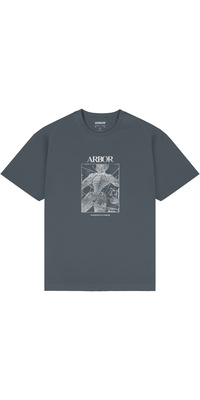 2026 Arbor Mens Anatomy Front Print T-shirt ABA-TEE-0246 - Charcoal