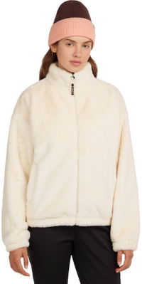 2026 ONeill Womens Must-have Full Zip Faux Fur Jacket 1500168 - Linen White