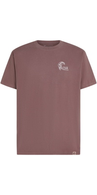 2026 ONeill Mens Originals Retro Back Print T-Shirt 2850384 - Purple Gray