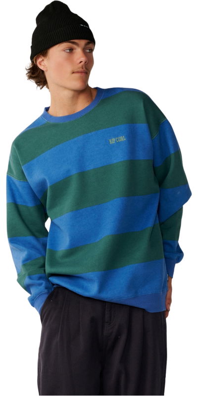 Rip Curl Mens Disorder Stripe Crew Sweatshirt