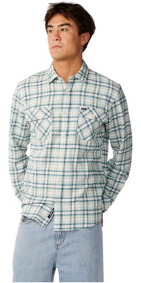 2026 Rip Curl Classic Surf Checked In Flannel Shirt 07DMSH - Bone