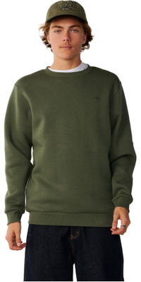 2026 Rip Curl Mens Classic Surf Crew Sweatshirt 0APMFL - Dark Olive